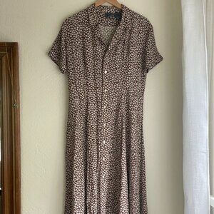 Iconic Vintage Buttton Up Maxi Dress